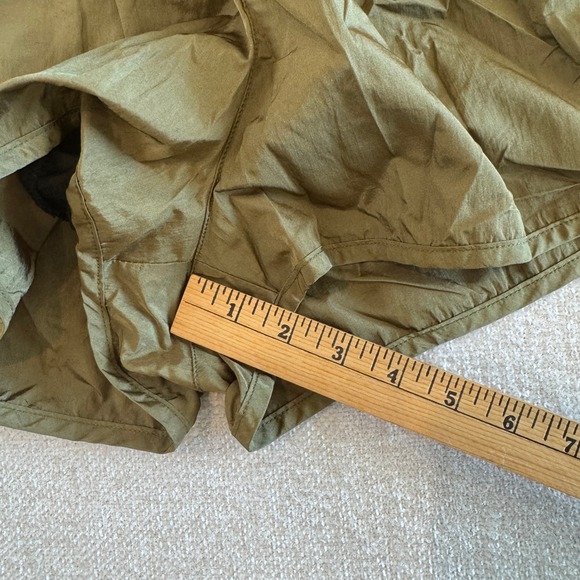 Free People Movement The Way Home Shorts Olive Green High Rise Smocked Large EUC - Picture 9 of 9